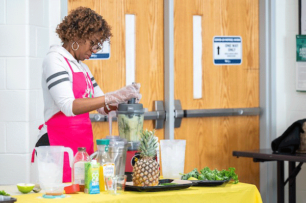 cooking demonstration image for health and wellness