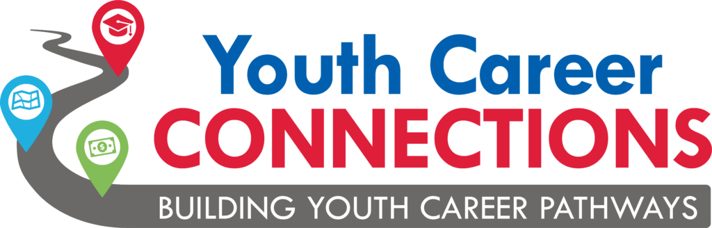 Logo text that reads Youth Career Connections, building youth career pathways.